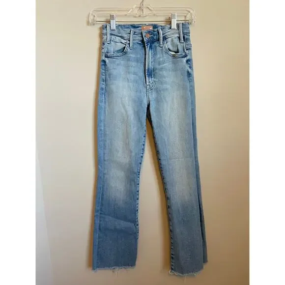 Mother The Hustler Ankle Fray Au Revoir Jeans Size 24 - Picture 2 of 7